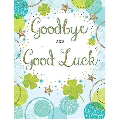 Afbeelding van Piccadilly Greetings Traditionele gelegenheidskaart Goodbye &amp; Goodluck 8 x 6 inch