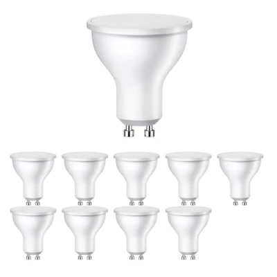 Afbeelding van ledscom.de 10 GU10 LED lampen, PAR16, warm wit (2800 K), 0,5 W, 49lm, 100, mat