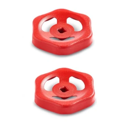 Afbeelding van Ganter Normelemente, Blikhandwiel, ventielwiel, ventielgreep, afsluitventiel, 2 stuks, GN 227.6 ST 130 V12 RT, diameter mm, vierkant