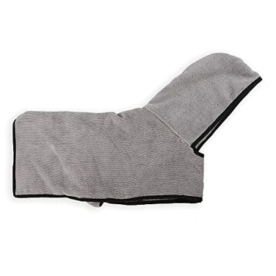Afbeelding van Happy Pet Badmantel Groom 60 Cm Microvezel Grijs Maat L