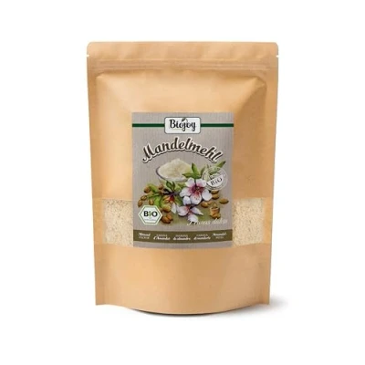 Afbeelding van Biojoy Amandelmeel Biologisch (1 kg), gedeeltelijk ontolied en gemalen, amandelpoeder