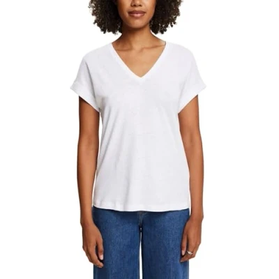 Afbeelding van Esprit Tshirt basic, Dames, Maat: Large, White
