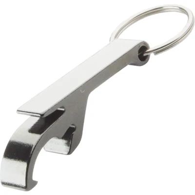 Afbeelding van Sleutelhanger Bieropener Flesopener Openen Bier Zilver