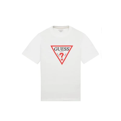 Afbeelding van Guess Iconic Tshirt print, Heren, Maat: XXL, Weiß