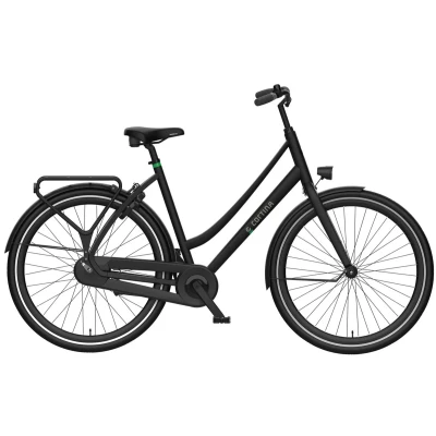 Afbeelding van Cortina Tide RN 2024 Dames Stadsfiets Black Matt 50 Cm + 40 Inruilkorting