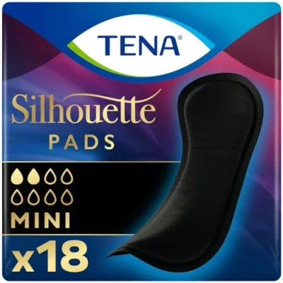 Afbeelding van 10x TENA Silhouette Noir Mini 18 stuks