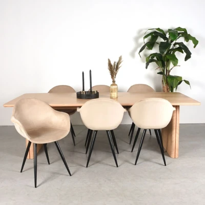 Afbeelding van LABEL51 Jule eettafel 240x75x100 naturel Hout