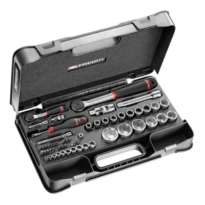 Afbeelding van Facom doppendoos 1/4&quot;; 1/2&quot;; 6 k mm r s.161b 55 stuks RS.161 2