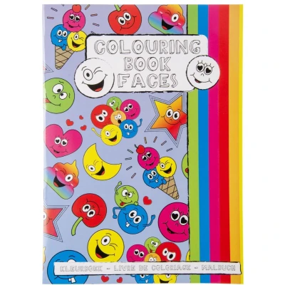 Afbeelding van Kleurboek met Stickervel Lachgezicht