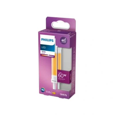 Afbeelding van Philips LED lamp neutraal wit licht 60 W R7S 118 mm Energiezuinig Buisvormige steeklamp