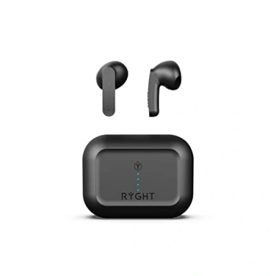 Afbeelding van RYGHT MINO In Ear headset Bluetooth Stereo Zwart Ruisonderdrukking (microfoon) Indicator voor batterijstatus, Headset, Oplaadbox, Touchbesturing