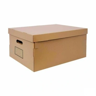 Afbeelding van Opbergbak met Deksel Confortime Karton 45 x 35 20 cm (6 Stuks)