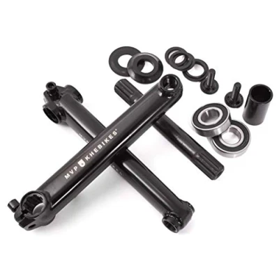 Afbeelding van KHE MVP BMX crankset 8T MID BB 4130 CrMo 19mm as incl. adapter laser logo