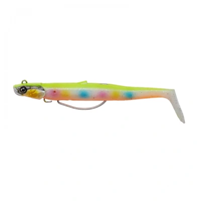 Afbeelding van Savage Gear Sandeel V2 Weedless 13cm 33gr Sinking Lemon Candy (2+1pcs) Shad