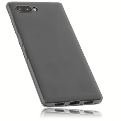 Afbeelding van mumbi Telefoonhoesje compatibel met BlackBerry Key2, telefoonhoes, transparant zwart