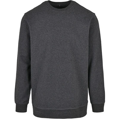 Afbeelding van Basic Crewneck Sweater met ronde hals Charcoal L