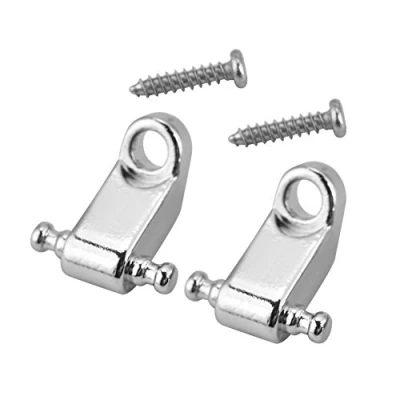 Afbeelding van 2 Pcs gitarre String Retainer, Roller Tree Retainer mit Schraube f¨¹r E Bass(Silber)