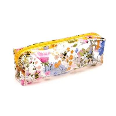 Afbeelding van Puckator Pennenetui Transparant Bijen Nectar Meadows, Meerkleurig., etui van pvc met ritssluiting