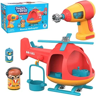 Afbeelding van Learning Resources Design &amp; Drill Bolt Buddies Redding Helikopter Constructie Speelgoed