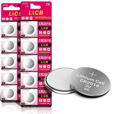 Afbeelding van LiCB 10 stuks CR2016 3V lithium knoopcellen CR 2016 batterijen