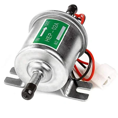 Afbeelding van Litensh Universele elektrische brandstofpomp,Heavy Duty Afsluitdruk Gas Diesel Inline Lage druk Metalen Pomp Module Bout Bevestigingsdraad voor Benzine &amp; HEP 02A