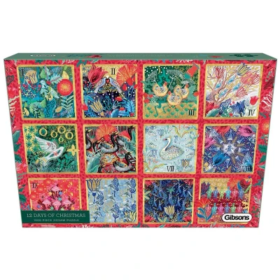 Afbeelding van puzzel Gibsons 12 days of Christmas (1000 stukjes)