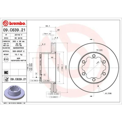 Afbeelding van Brembo Remschijven 09.C639.21