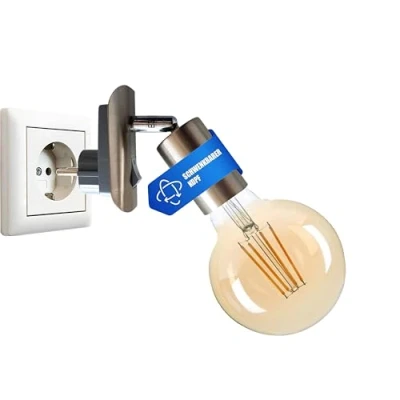 Afbeelding van Trango Stekkerlamp leeslamp, nachtlampje warmwit LED lamp