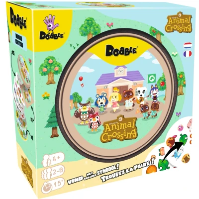 Afbeelding van Dobble: Animal Crossing Nederlands/Frans Observatie en Reactiespel 2 tot 8 Spelers Vanaf 6 Jaar 15 Minuten Speelduur