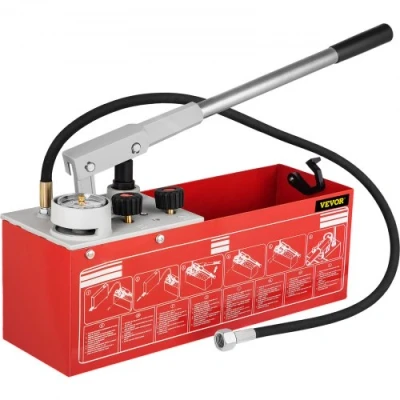 Afbeelding van VEVOR Testpomp Druktester Pomp Vulpomp Druktestpomp Hydrostatische Hydraulische 60 Bar / 860 Psi 6 MPa Waterdruktester 12 L Tankvolume