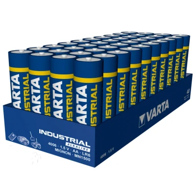 Afbeelding van Varta Industrial AA batterijen 40 pack LR6, Mignon, MN1500