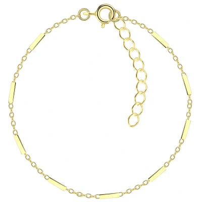 Afbeelding van JoyS Zilveren armband schakel 15 cm + 3 extension 14k goudplating