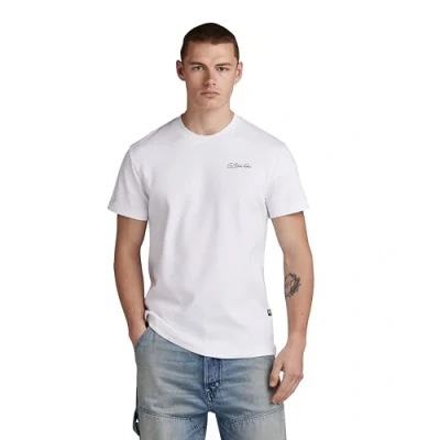 Afbeelding van G Star Multi Tshirt basic, Heren, Maat: Medium, White