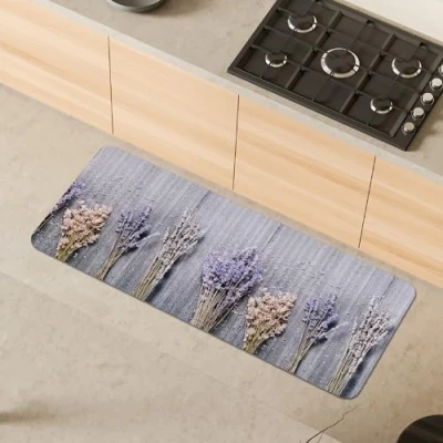 Afbeelding van Comart, Austin Keukentapijt, van bedrukt polyester, antislip, Frankrijk, 50 x 130 cm