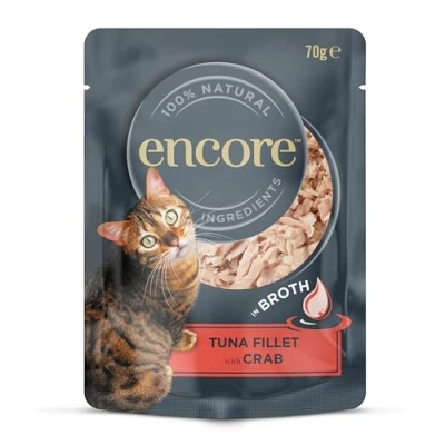 Afbeelding van Encore 100% natuurlijke kippenborst kattensnacks, gevriesdroogd, graanvrije gezonde kattensnacks voor beloningen en training verpakking van 12 x 10 g zakjes