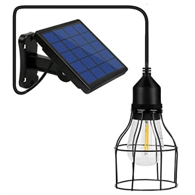 Afbeelding van Li xada hanglamp op zonne energie, E27, buitenlamp, gevoelig licht, IP65 waterbestendigheid, voor tuin, erf, terras, balkon