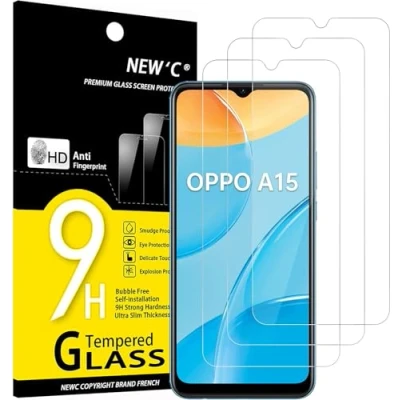Afbeelding van NEW&#039;C 3 Stuks, Screen Protector voor Oppo A15, A15s, Gehard Glass Schermbeschermer Film 0.33 mm ultra transparant, resistent