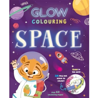Afbeelding van Glow in the Dark Colouring Book Colouring: Space