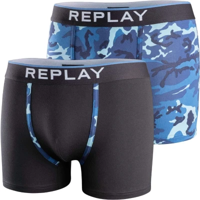 Afbeelding van Replay underwear 2 pack boxers Maat S