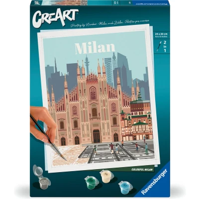 Afbeelding van Ravensburger CreArt Schilderen op Nummer Colorful Milan
