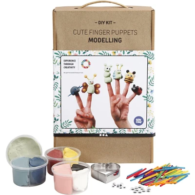 Afbeelding van Creativ Company Schattige Vingerpoppen Maken Kleiset