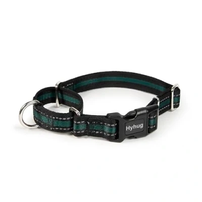 Afbeelding van Hyhug Kerstster Ontwerp Verstelbare Martingale Hondenhalsband met gesp, Quick Release (Reflecterend Groen, Large)