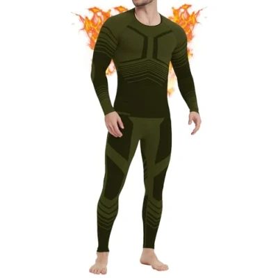 Afbeelding van MEETWEE Thermo ondergoed voor heren, functioneel thermisch pak outdoorsport in de herfst en winter, racen, sneldrogend, skiërs