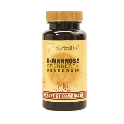 Afbeelding van Artelle D Mannose Cranberry Beredruif Tabletten 75