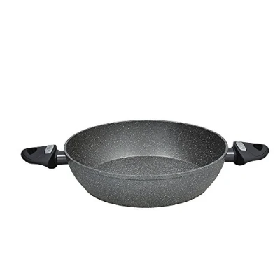 Afbeelding van Pan nr. 2 handgrepen Cm 28 Marble zwart floatech lijn Mythos