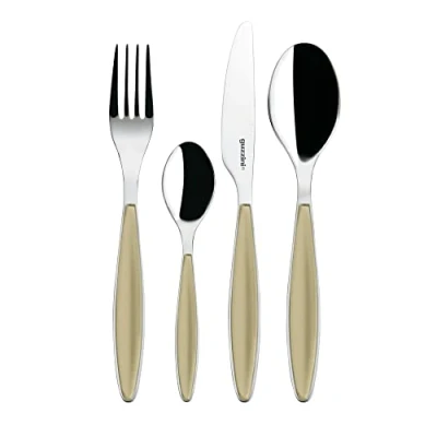 Afbeelding van Guzzini Feeling, 24 Piece Cutlery Set, Sand, 15.8 x 7.5 h25.5 cm