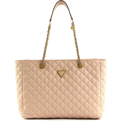 Afbeelding van GUESS Shopper Schoudertas Giully Tote Apricot Cream Abrikoos