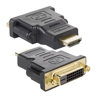 Afbeelding van Techly HDMI DVI D M/F Zwart kabeladapter/verloopstukje
