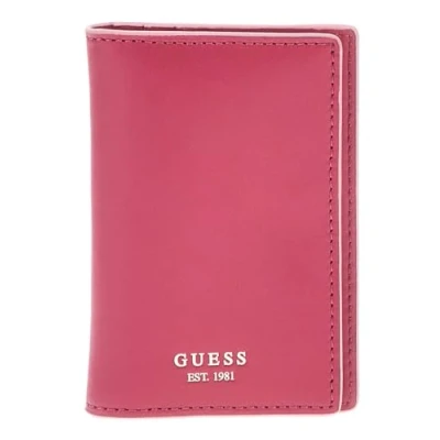 Afbeelding van GUESS Leren Kaarthoes Card Holder Pink Roze