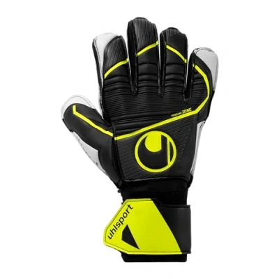 Afbeelding van Uhlsport Soft Flex Frame JR Black Fluo Yellow Keepershandschoenen Maat 8